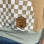 Preview: Label  " ein Mann - ein Bart (Version 1) " -  ca. 5 cm hoch - Kunstleder ++ Farbauswahl ++